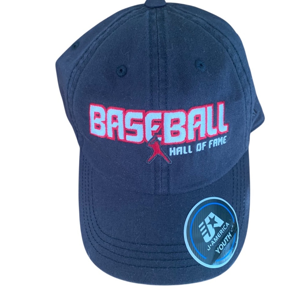 J. America Youth Baseball Hall of Fame Baseball Kids Hat Navy